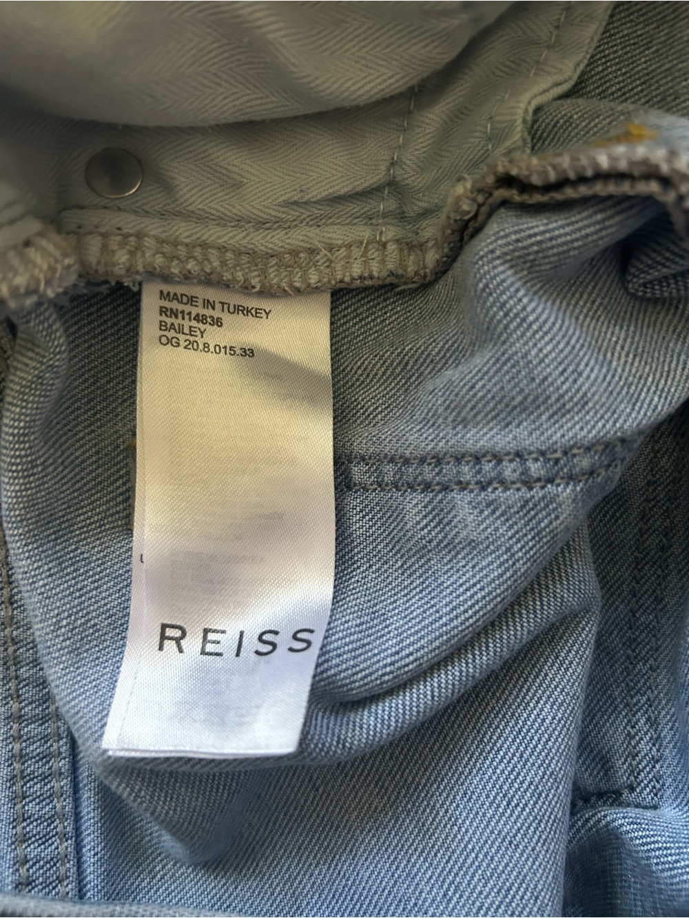 Reiss Bailey Straight Leg Ankle Cropped Length Jeans - Picture 9 of 11